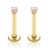 Studs Impuria Jewelry | Vibrant Colorful Crystal Prong Ear Piercing Earring Stud Set