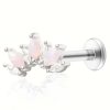 Studs Impuria Jewelry | Enigma Opal Crystal Marquise Cluster Ear Piercing Earring Stud