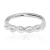 Hoops Impuria Jewelry | Glitz Criss Cross Crystal Eternity Hinged Segment Hoop Ring Clicker