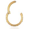 Hoop Clickers Impuria Jewelry | Celine Crystal Baguette Eternity Hinged Segment Hoop Ring Clicker