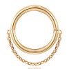 Hoop Clickers Impuria Jewelry | Tempeste Single Chain Eternity Hinged Segment Hoop Ring Clicker