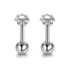 Flat Back Studs Impuria Jewelry | Sparkle Crystal Star Prong Ear Piercing Earring Stud Set