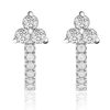 Hoops Impuria Jewelry | Kaia Crystal Lotus Pave Eternity Hoop Huggie Earrings