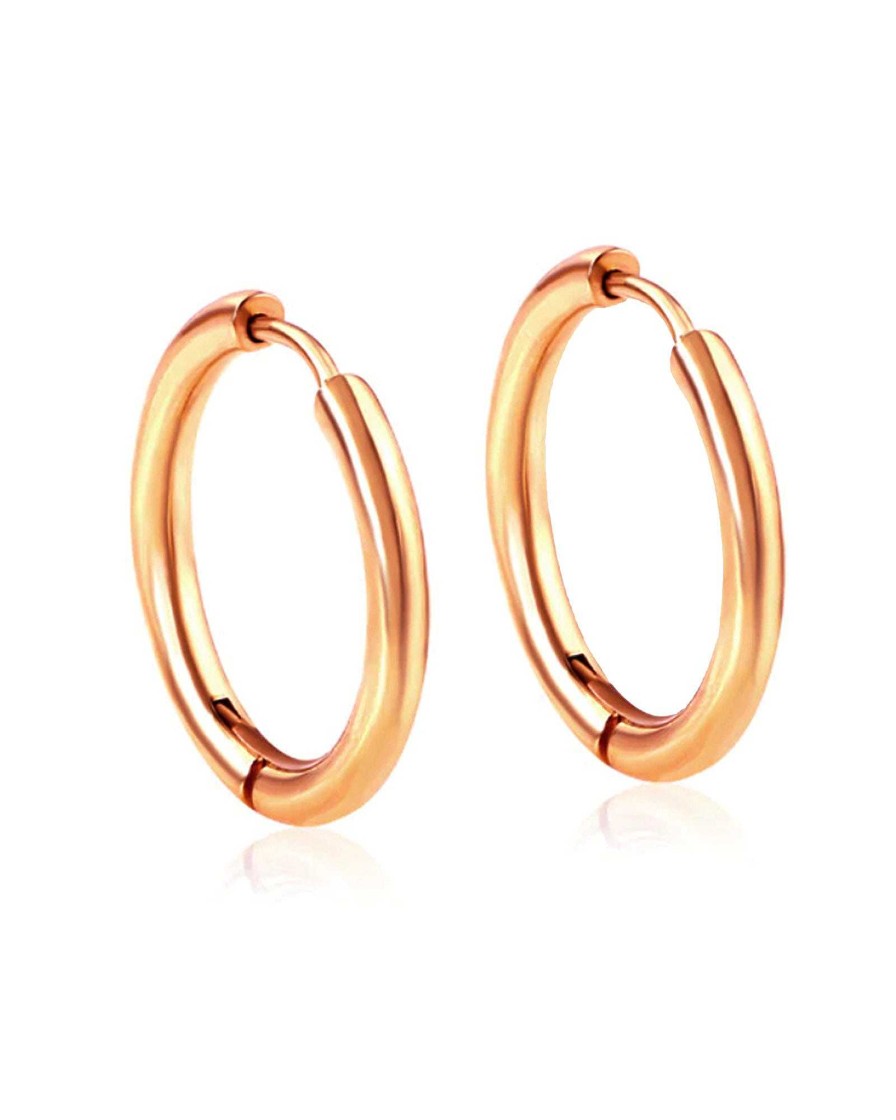 Hoops Impuria Jewelry | Ziv Thick Simple Hinged Segment Hoop Ring Set