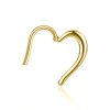 Hoop Clickers Impuria Jewelry | Cherie Heart Polished Daith Ear Piercing Ring Hoop Clicker