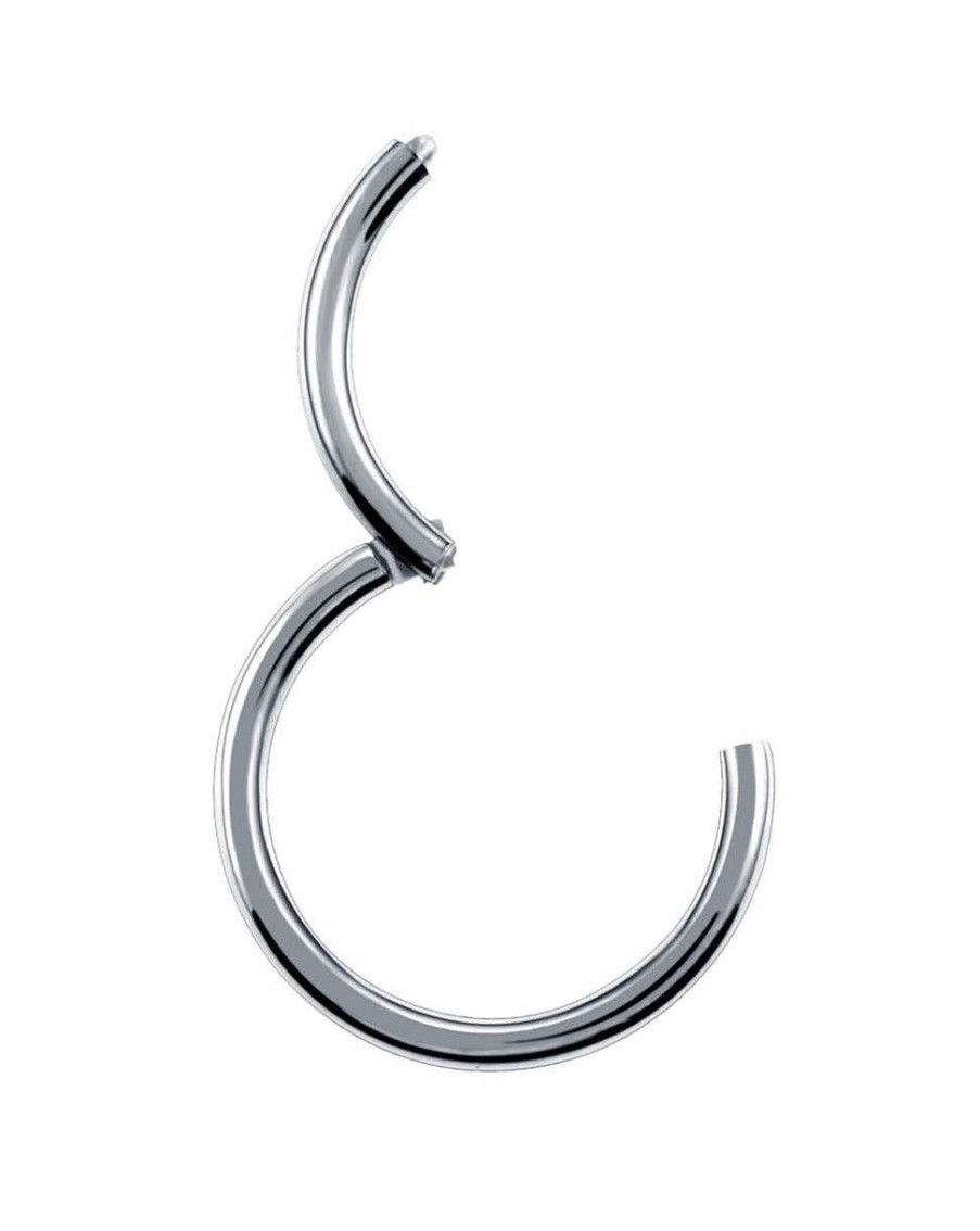 Hoop Clickers Impuria Jewelry | Ziv Thin Simple Hinged Segment Hoop Ring Clicker Set